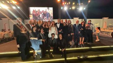 الفنانة عايدة فهمى تحتفل بزفاف ابنها وسط أصدقائها في أجواء مبهجة