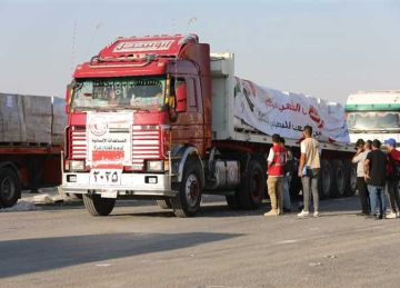 الهلال الأحمر المصري يرسل 9200 طن مساعدات إنسانية إلى غزة ضمن قافلة زاد العزة 