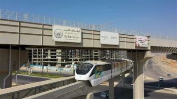 اختبارات سحب دخان تجريبية بمحطة مدينة العدالة بمونوريل شرق النيل