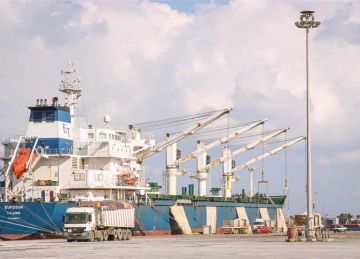 بحمولة 66000 طن قمح.. ميناء دمياط تستقبل السفينة WADI TIBA