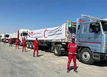 تحمل 8500 طن مساعدات.. الهلال الأحمر المصري يطلق قافلة زاد العزة 53 لقطاع غزة