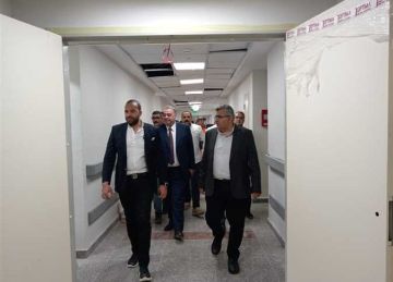 جولة مسائية لمساعدي وزير الصحة بمستشفى بولاق الدكرور لمتابعة أعمال بدء التشغيل التجريبي جولة مسائية لمساعدي وزير الصحة بمستشفى بولاق الدكرور لمتابعة أعمال بدء التشغيل التجريبي
