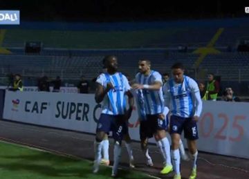 صاروخ في المرمى.. هدف فيستون ماييلي بـ مباراة بيراميدز ضد نهضة بركان (فيديو)