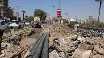 محافظ الجيزة: الانتهاء من أعمال الحفر النفقي لكابلات تغذية محطات مياه جزيرة الذهب