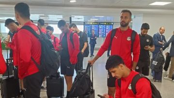 وصول بعثة منتخب مصر المشارك في كأس العرب إلى المغرب وصول بعثة منتخب مصر المشارك في كأس العرب إلى المغرب