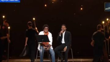 بأغنية في ضهرك يا فلسطيني .. حضور بارز للكينج محمد منير وحماقي في احتفالية وطن السلام بأغنية في ضهرك يا فلسطيني .. حضور بارز للكينج محمد منير وحماقي في احتفالية وطن السلام