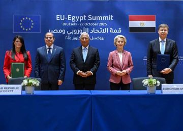 مصر والاتحاد الأوروبي يوقعان مذكرة تفاهم لمساندة الاقتصاد الكلي ودعم الموازنة بـ4 مليارات يورو مصر والاتحاد الأوروبي يوقعان مذكرة تفاهم لمساندة الاقتصاد الكلي ودعم الموازنة بـ4 مليارات يورو