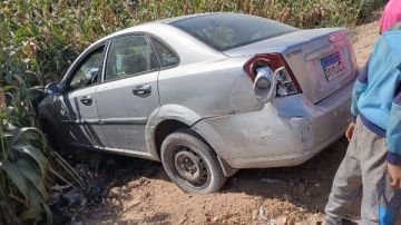 إصابة 3 أشخاص في تصادم سيارتين بطريق أسيوط الجديدة