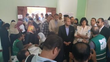 نائب محافظ الجيزة ورئيس الأمانة العامة للتحالف الوطني يطلقان فعاليات القافلة التنموية بقرية برنشت نائب محافظ الجيزة ورئيس الأمانة العامة للتحالف الوطني يطلقان فعاليات القافلة التنموية بقرية برنشت