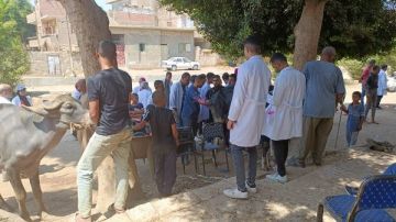 طب بيطري سوهاج تواصل إطلاق قوافلها الطبية البيطرية وتعالج 975 حيوانا بقرية شطوره