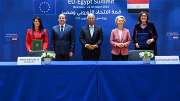 مصر والاتحاد الأوروبي يوقعان اتفاق المرحلة الثانية لآلية مساندة الاقتصاد بـ4 مليارات يورو مصر والاتحاد الأوروبي يوقعان اتفاق المرحلة الثانية لآلية مساندة الاقتصاد بـ4 مليارات يورو