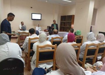 برنامج تدريبي مكثف لأعضاء الفريق الطبي بمستشفى الرمد في بني سويف