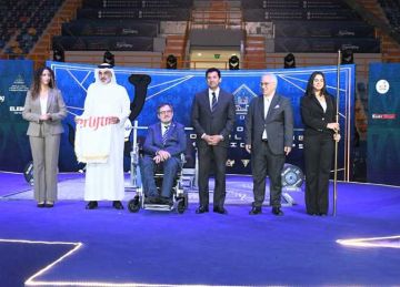 وزير الرياضة يشهد تسليم علم بطولة العالم لرفع الأثقال البارالمبي من مصر إلى البحرين وزير الرياضة يشهد تسليم علم بطولة العالم لرفع الأثقال البارالمبي من مصر إلى البحرين