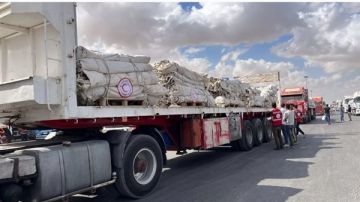 القافلة المصرية الـ46 من المساعدات الإنسانية تنطلق من رفح نحو غزة