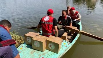 الهلال الأحمر المصري يطلق قافلة إغاثية عاجلة لمتضرري ارتفاع منسوب نهر النيل بالمنوفية