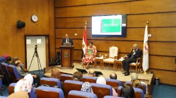 التخطيط القومي ينظم محاضرة حول الآلية الأفريقية لتعزيز الحوكمة بدول القارة التخطيط القومي ينظم محاضرة حول الآلية الأفريقية لتعزيز الحوكمة بدول القارة
