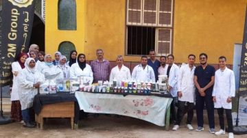 تنظيم قوافل بيطرية مجانية في قرى حياة كريمة بأسوان تنظيم قوافل بيطرية مجانية في قرى حياة كريمة بأسوان