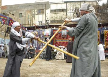 منها التحطيب .. عناصر التراث الثقافي المصري غير المادي خلال الاحتفال بيومه العالمي منها التحطيب .. عناصر التراث الثقافي المصري غير المادي خلال الاحتفال بيومه العالمي