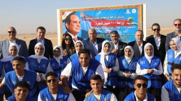 تفاصيل إطلاق المرحلة الرابعة من المبادرة الرئاسية لزراعة 100 مليوز شجرة بالوادي الجديد