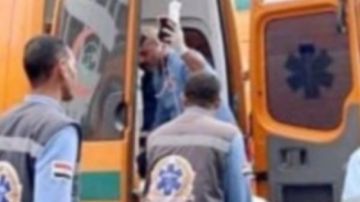 إصابة 11 عاملا في حادث انقلاب تروسيكل بالبحيرة