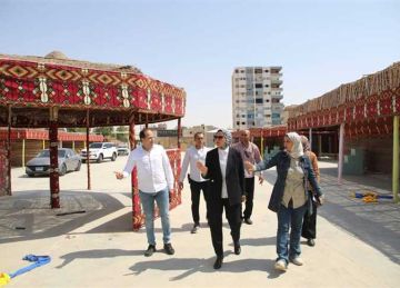 الوادي الجديد تواصل تجهيز أرض المعارض بـ الخارجة استعدادا للمعرض الزراعي EGY AGRI