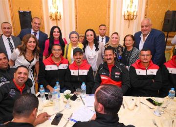 وزيرة التضامن تشهد احتفالية نادي روتاري جيزة نورث بتكريم منتخبات مصر لكرة السلة على الكراسي المتحركة