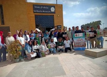 لزيارة المعالم السياحية.. استقبال طلاب مبادرة طوف وشوف بجامعة قناة السويس في الشرقية (صور) لزيارة المعالم السياحية.. استقبال طلاب مبادرة طوف وشوف بجامعة قناة السويس في الشرقية (صور)