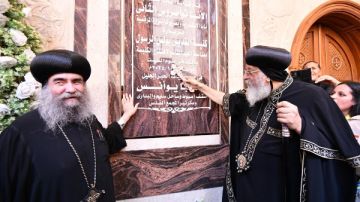 محافظ أسيوط يشارك البابا تواضروس في وضع حجر أساس كاتدرائية مارمرقس بمدينة ناصر الجديدة