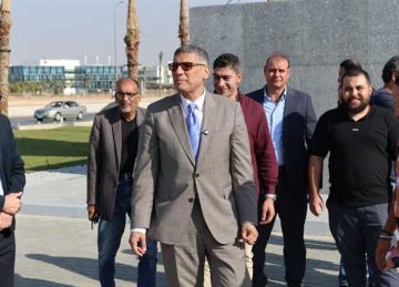 محافظ الجيزة يتابع اللمسات النهائية لأعمال التطوير والتجميل استعدادا لافتتاح المتحف المصري الكبير محافظ الجيزة يتابع اللمسات النهائية لأعمال التطوير والتجميل استعدادا لافتتاح المتحف المصري الكبير