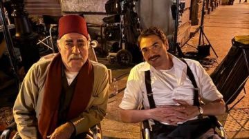 أحمد عز ومحمد عبد العظيم من كواليس تصوير فيلم فرقة الموت