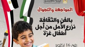 دعما لأطفال غزة.. وزارة الثقافة تنظم قافلة مسرح المواجهة والتجوال إلى رفح دعما لأطفال غزة.. وزارة الثقافة تنظم قافلة مسرح المواجهة والتجوال إلى رفح