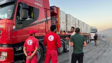 الهلال الأحمر المصري يدفع بـ 1600 طن مساعدات عاجلة إلى غزة