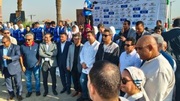 جامعة حلوان تشارك في فعاليات اليوم العالمي للمشي بالسويس