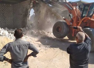 إزالة 9 مخالفات تعد على الرقعة الزراعية بالمنيا