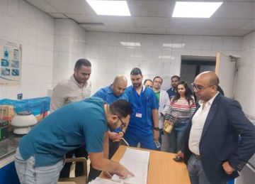 لمتابعة انتظام العمل.. صحة الإسكندرية تتفقد الخدمات الطبية بمستشفى الجمهورية العام (صور) لمتابعة انتظام العمل.. صحة الإسكندرية تتفقد الخدمات الطبية بمستشفى الجمهورية العام (صور)