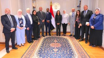 وزيرة التضامن تبحث مع المنظمة الدولية للهجرة تعزيز التعاون في ملفات العودة والإدماج والمساعدات لغزة وزيرة التضامن تبحث مع المنظمة الدولية للهجرة تعزيز التعاون في ملفات العودة والإدماج والمساعدات لغزة