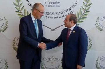 الرئيس السيسي يستقبل المستشار الألماني قبل قمة شرم الشيخ للسلام