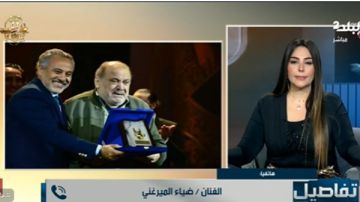 ضياء الميرغني يعبر عن مشاعره بعد تكريمه في مهرجان نقابة المهن التمثيلية