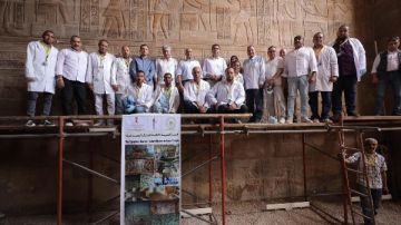 وزير السياحة يتفقد معبد إسنا ضمن مشروع إعادة الإحياء التاريخي الفائز بجائزة آغاخان