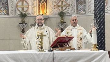 الخور أسقف بولس ساتي يترأس قداس اليوم السابع من تساعية القديسة تريزا الطفل يسوع الخور أسقف بولس ساتي يترأس قداس اليوم السابع من تساعية القديسة تريزا الطفل يسوع