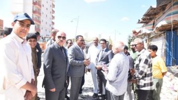 محافظ مطروح يتابع أعمال النظافة والتجميل بمنطقة الروضة محافظ مطروح يتابع أعمال النظافة والتجميل بمنطقة الروضة