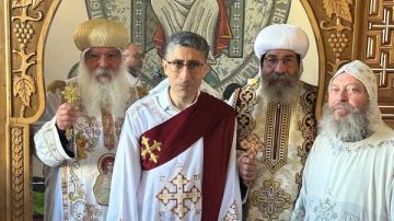 رسامة دياكون جديد للكنيسة القبطية بمدينة مونستر