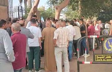 زحام شديد على مقر التقديم لانتخابات النواب بمحكمة كفرالشيخ الابتدائية