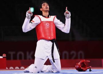 سيف عيسى يتوج بذهبية بطولة العالم للتايكوندو بالصين سيف عيسى يتوج بذهبية بطولة العالم للتايكوندو بالصين