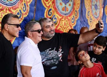 ظهور ياسين منصور ومرتجي وسيد عبد الحفيظ في مقر الأهلي للتصويت في الانتخابات