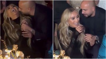 في حفل زواجه.. اللبناني كارلوس حكري يداعب مايا دياب