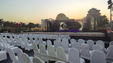 لأول مرة.. تصميم استثنائي لمسرح النافورة يغير مفهوم المشاهدة بمهرجان الموسيقى