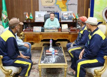 تكريم عمال النظافة بالمنوفية.. والمحافظ يصرف مكافآت مالية لهم تقديرا لجهودهم