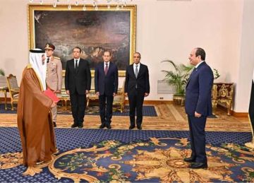 سفير الإمارات يقدم أوراق اعتماده إلى الرئيس السيسي