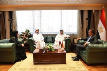 وزير الصحة يستقبل وزير الصحة العامة بدولة قطر لبحث سبل التعاون المشترك